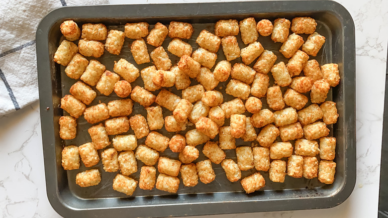 tray of tater tots