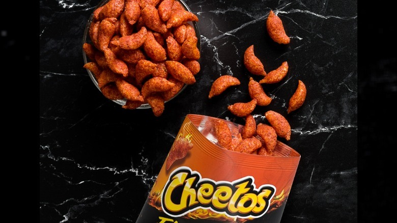 Pepper-shaped Cheeto puffs