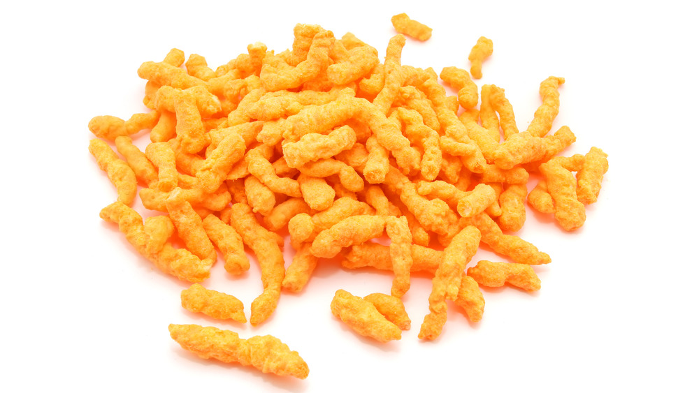 Pile of crunchy Cheetos