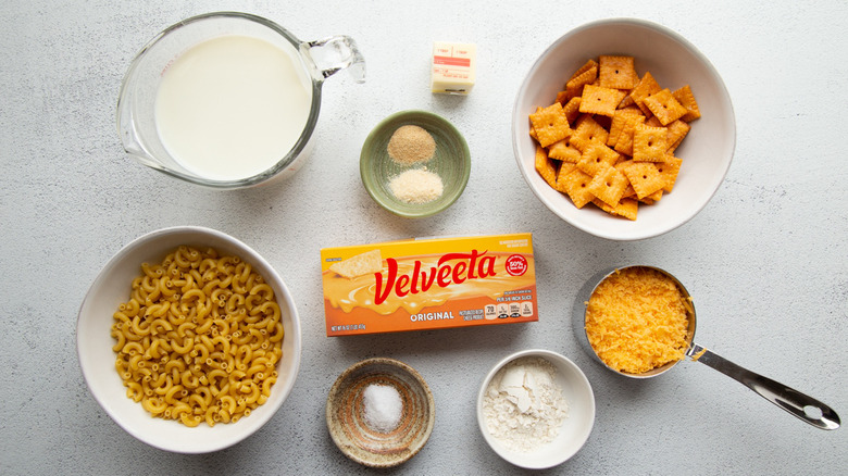 ingredients for velveeta mac and cheese