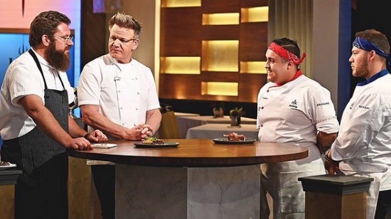 the chefs and Gordon Ramsay