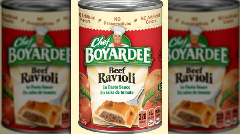 Chef Boyardee beef ravioli can 