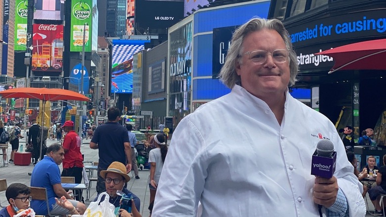 David Burke in Times Square