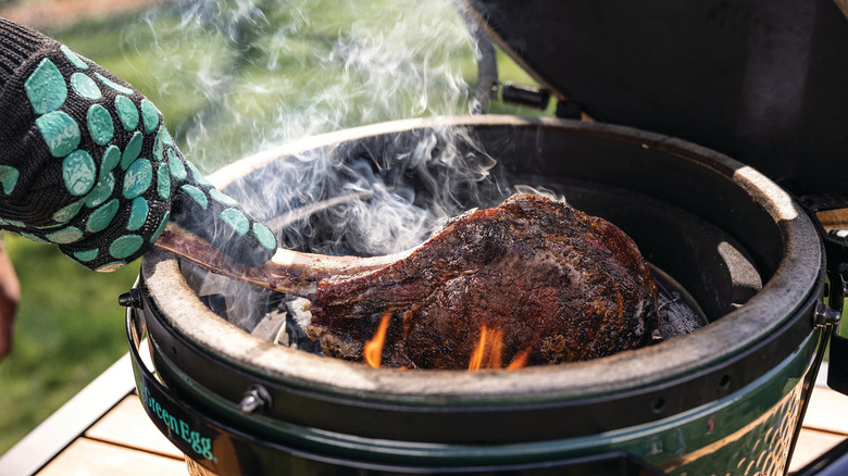 chef david rose grilling steaks