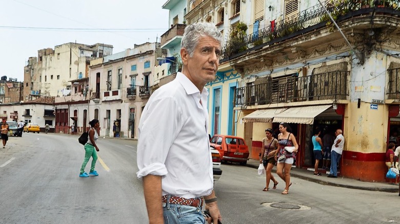Anthony Bourdain filming Parts Unknown