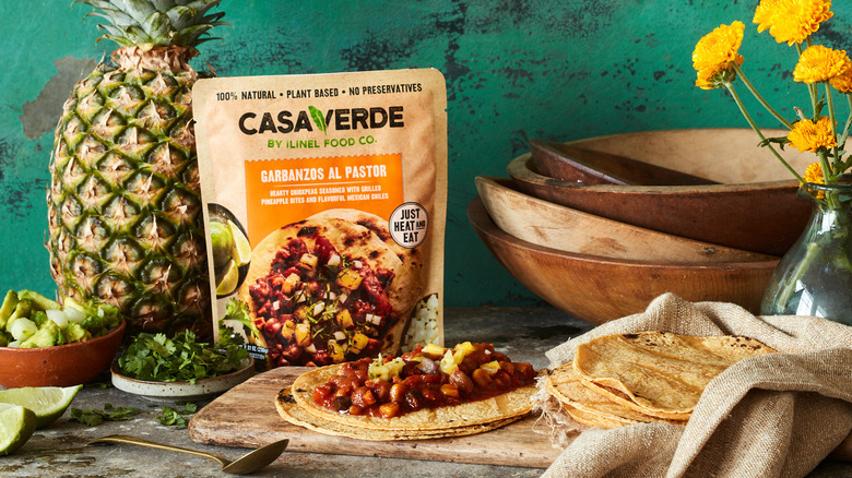 A food display full of Casa Verde products