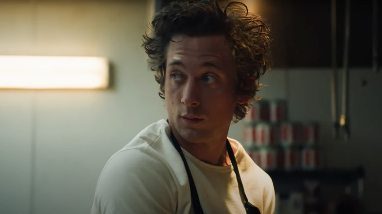 Jeremy Allen White cooking in The Bear