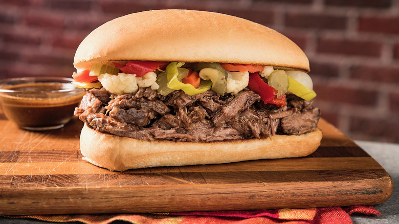 Chicago Italian beef sandwich