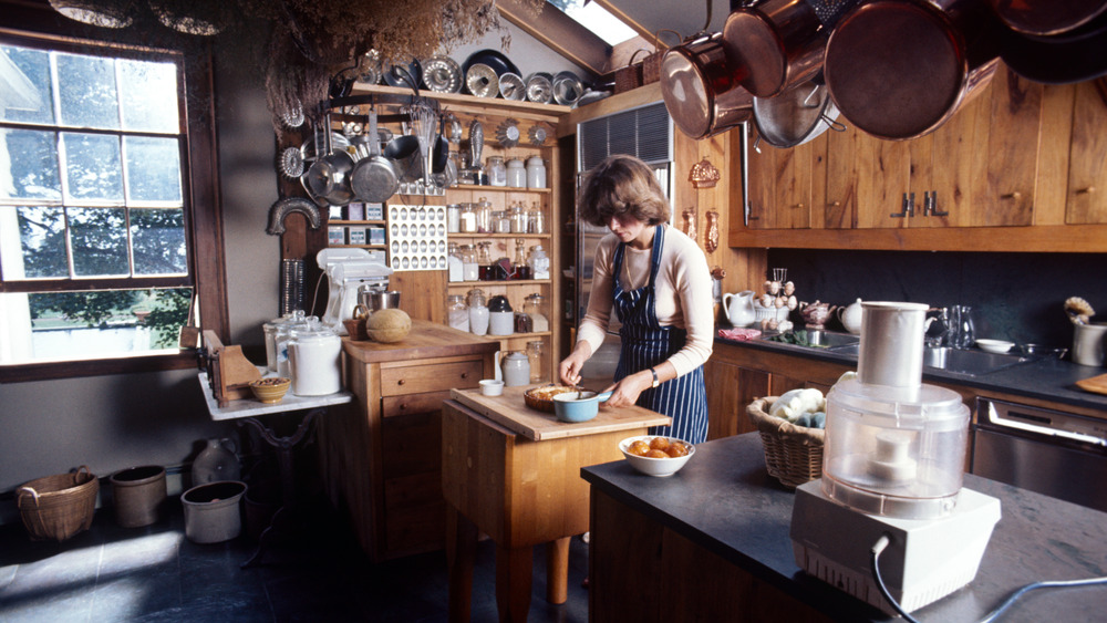 Young Martha Stewart cooking