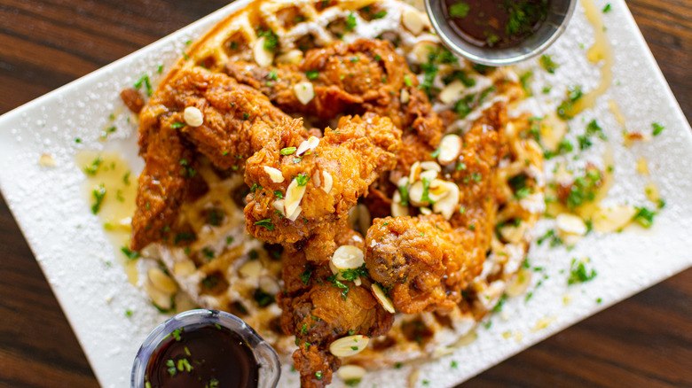 chicken and waffles