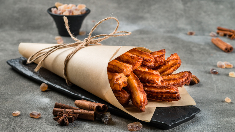 A collection of churros