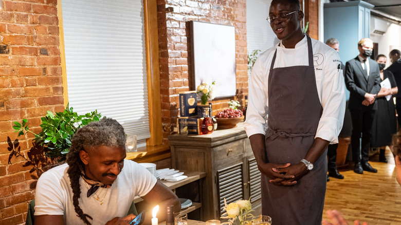 Chef Roze and guests