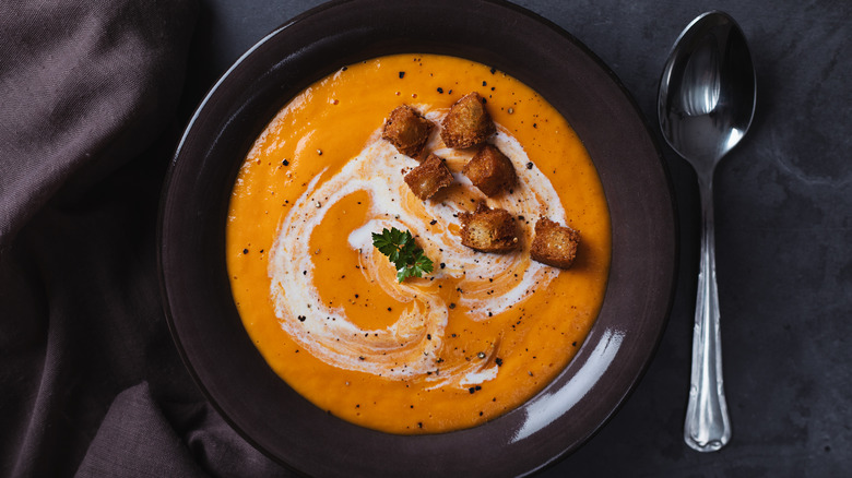 bowl of pumpkin soup