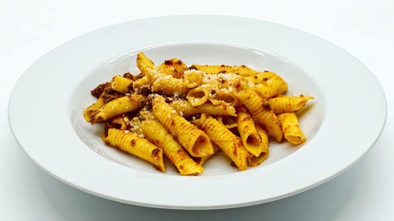 plate of garganelli