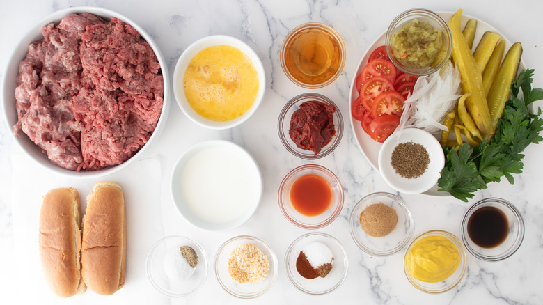 chicago hot dog-style meatloaf ingredients