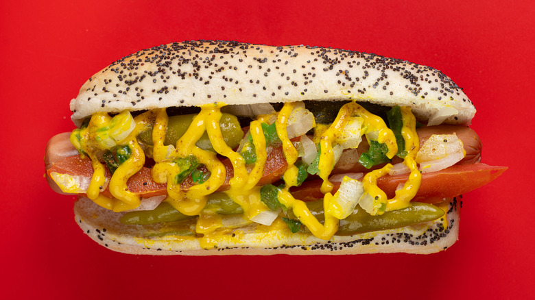 Chicago-style hot dog