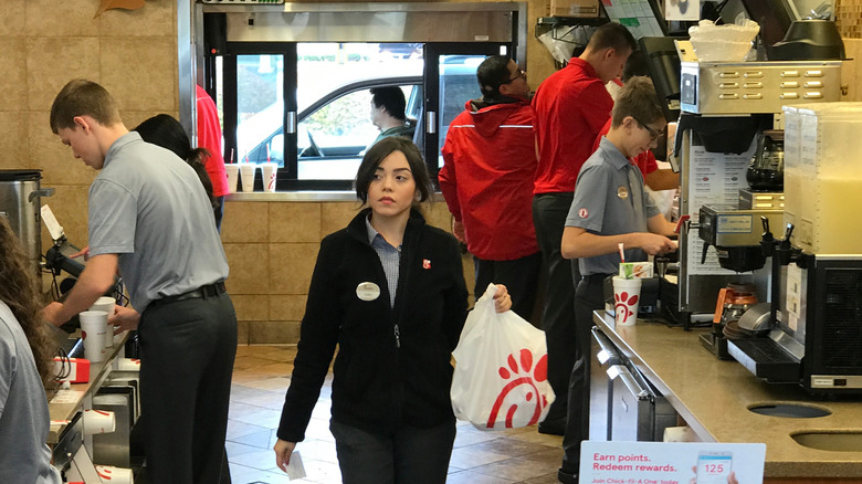 Chick-fil-A workers