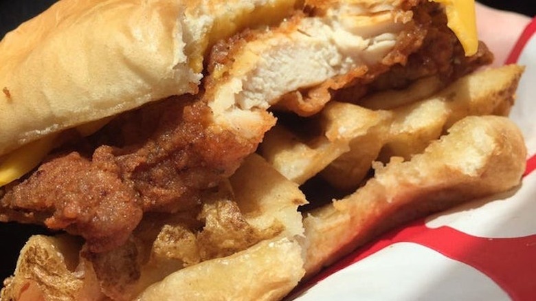 Chick-fil-A fry sandwich