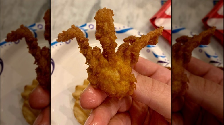 Chick-fil-A oddly shaped chicken nugget