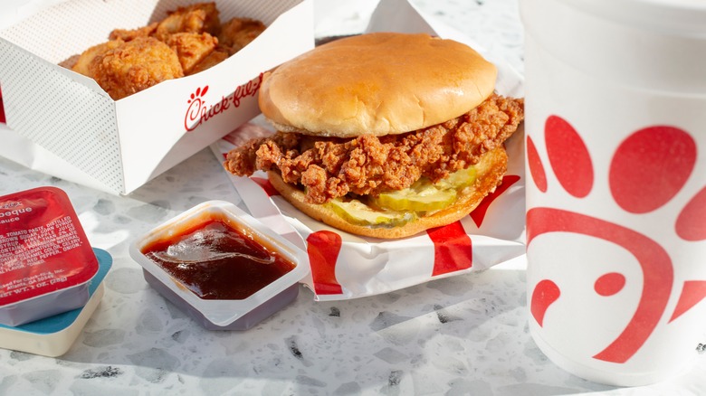 Chick-fil-A chicken sandwich meal