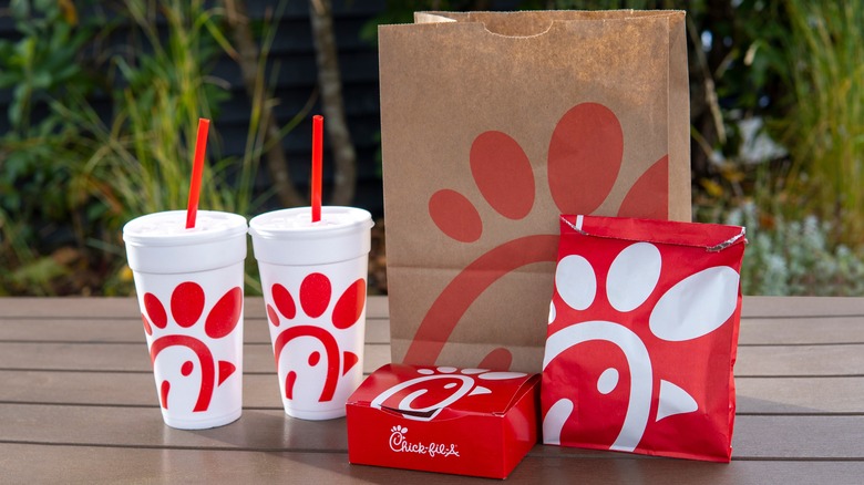 Chick-fil-A food on table