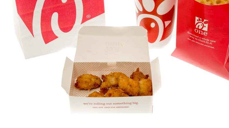 Chick-fil-A fries nuggets and drink