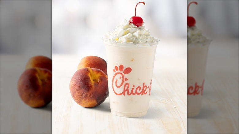 Chick-fil-A peach milkshake