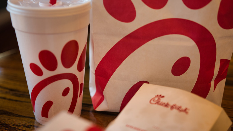 Chick-fil-A bag and drink