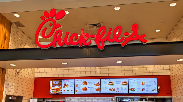 Chick-fil-A menu board