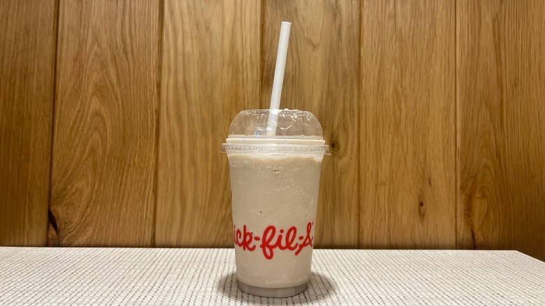 Dr. Pepper frosted soda Chick-fil-A