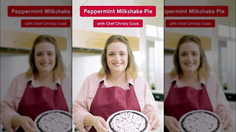 Chick-fil-A peppermint chip shake pie