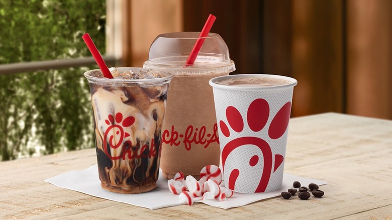 Chick-fil-A peppermint coffe drinks