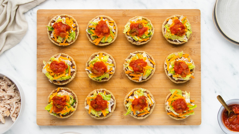 sopes on cutting board 