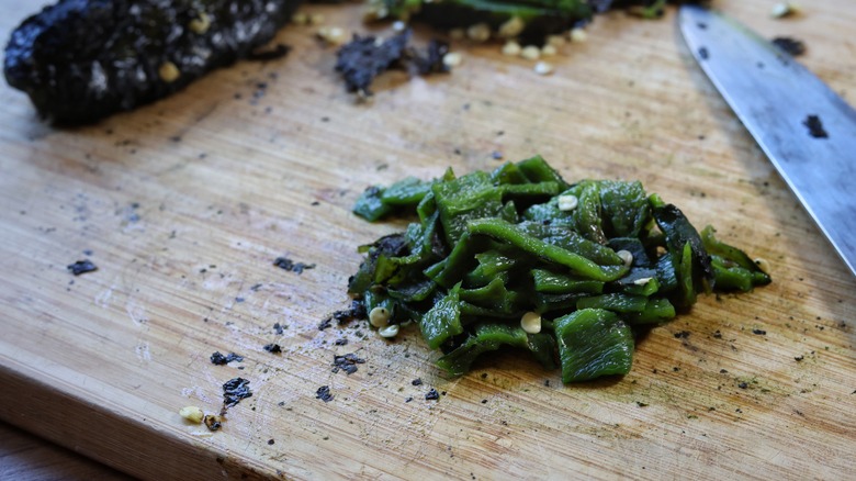 diced roasted poblano