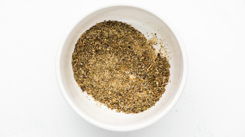 herb mixture in small bowl