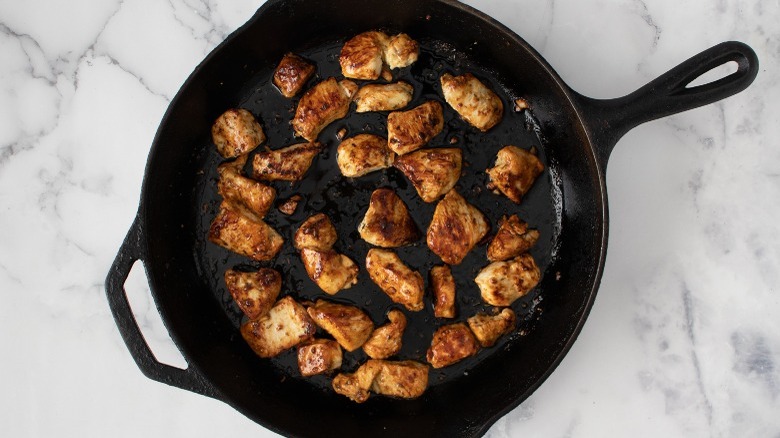 chicken cooked in cast iron 