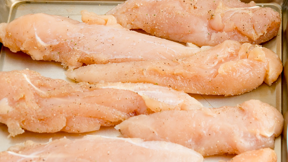 raw seasoned chicken tenders