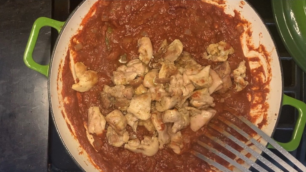 finishing chicken tikka masala recipe