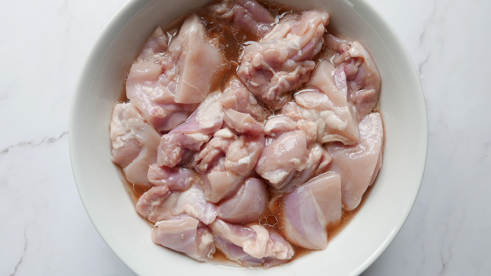 marinating chicken for chicken vindaloo