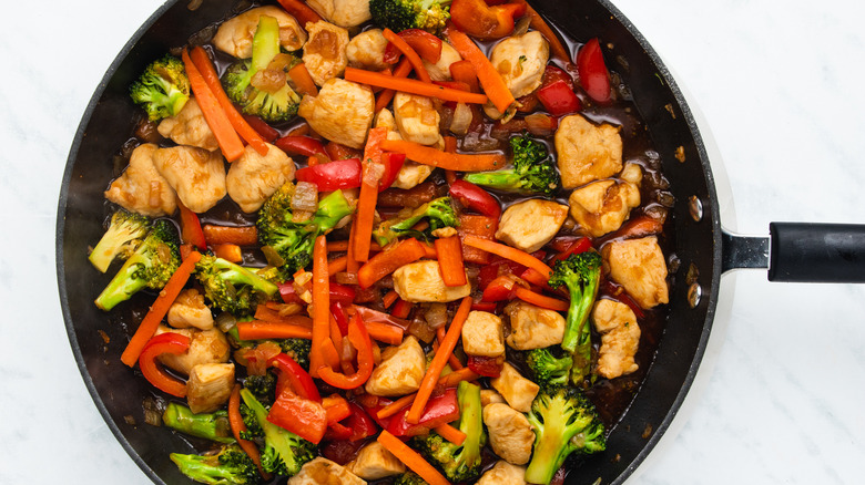 stir fry in skillet