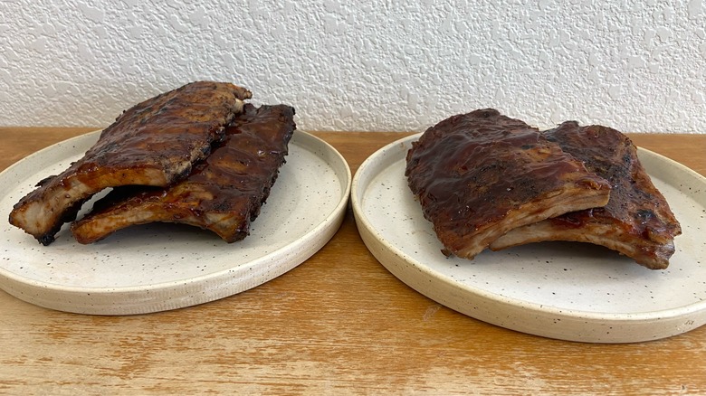 full rib racks on plates