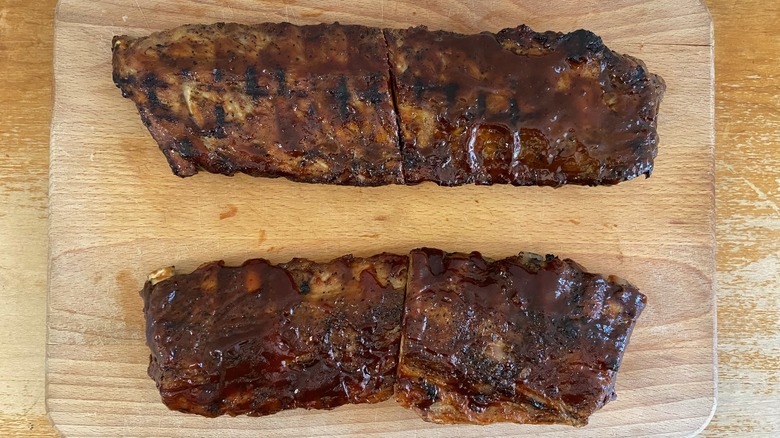 top-down view of both ribs