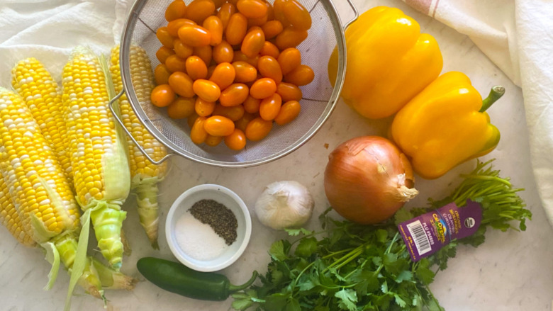 ingredients for Chilled Sweet Corn Soup