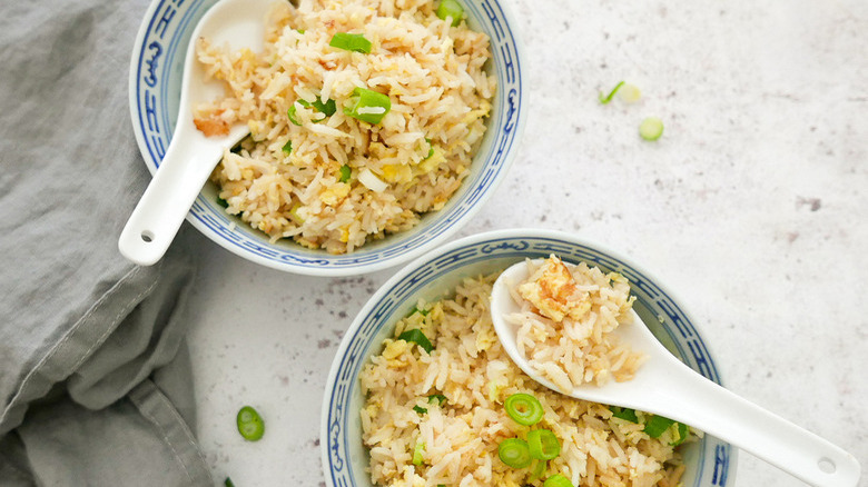 fried rice in bowls