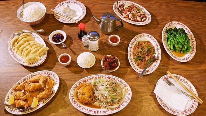 variety of chinese food