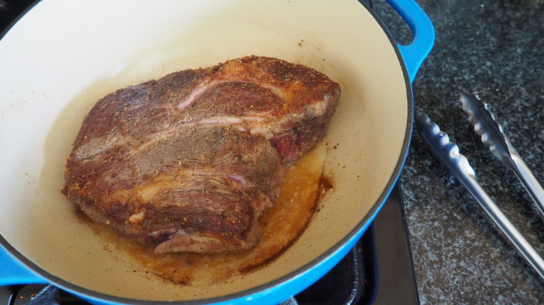 brown beef for braising