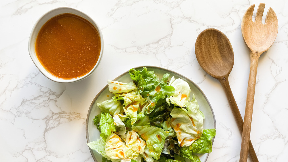 Chipotle dressing with side salad