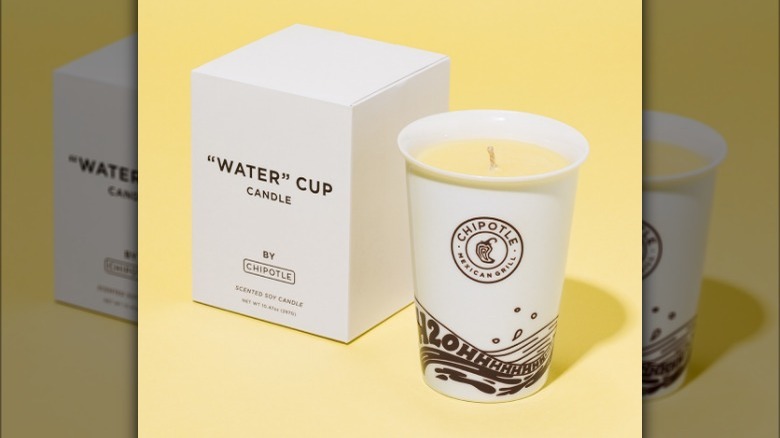 Water cup candle