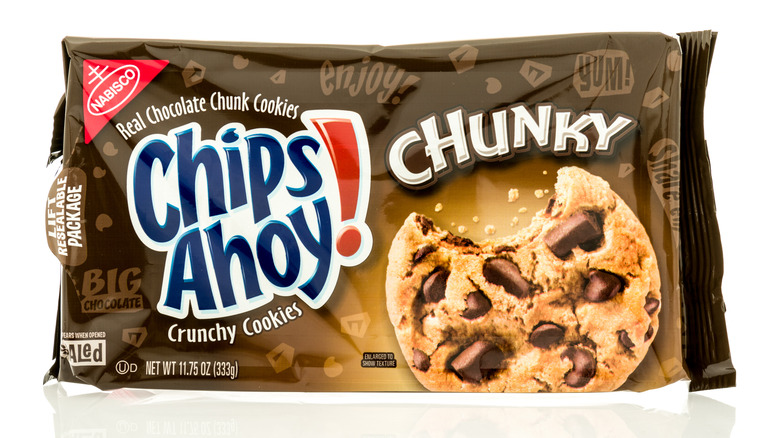 A package of Chips Ahoy Chunky cookies