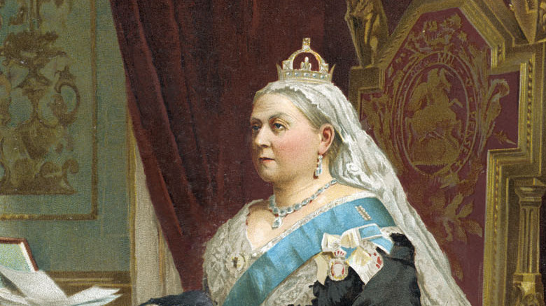 A portrait of Queen Victoria